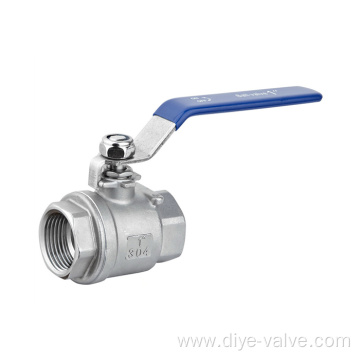 Stainless Steel 2 Piece Female Threaded Ball Valve